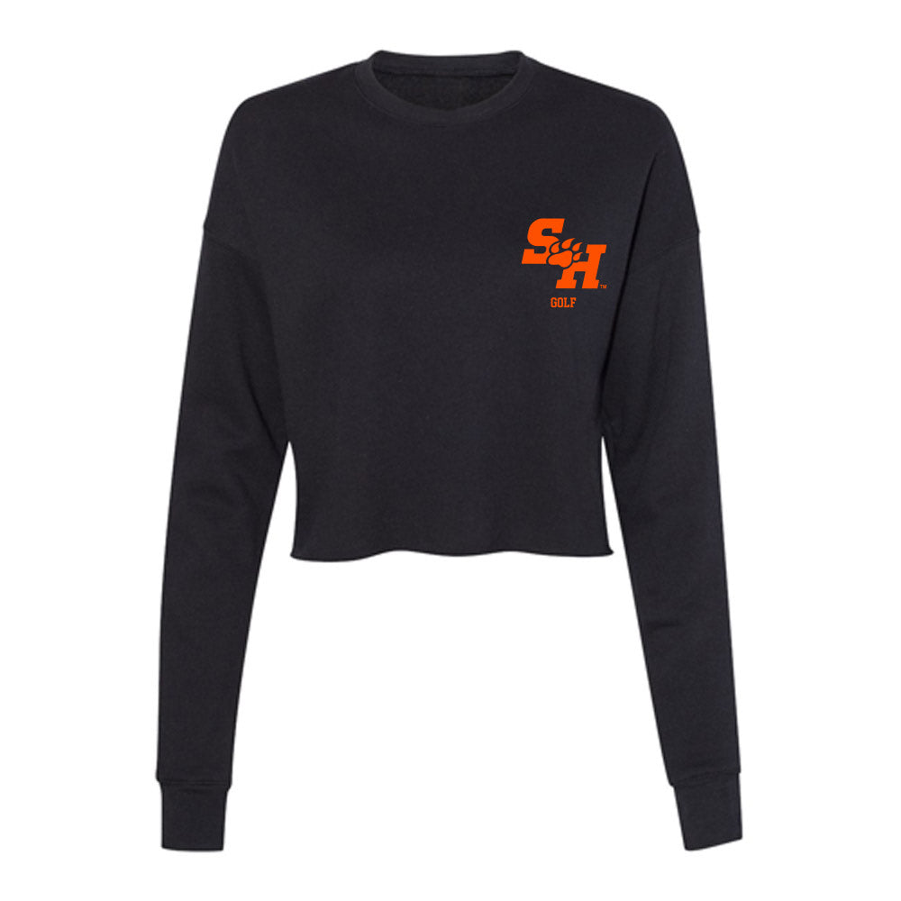 SHSU - NCAA Men's Golf : Alex Malanga - Women's Cropped Crew Fleece-0