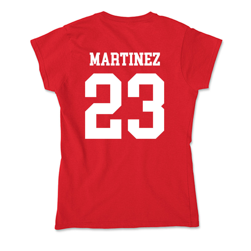 Bradley - NCAA Baseball : Anthony Martinez - Soft Style Women’s T-Shirt-1