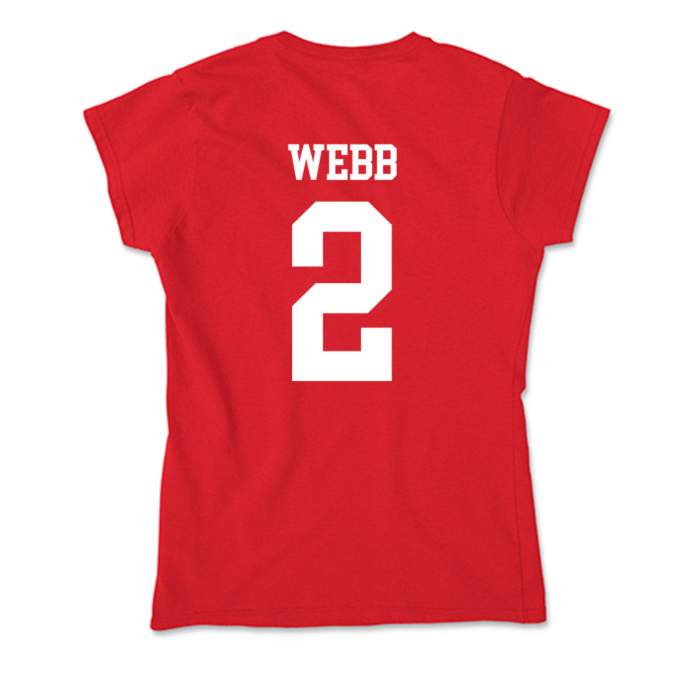 Bradley - NCAA Softball : Hailey Webb - Soft Style Women’s T-Shirt-1