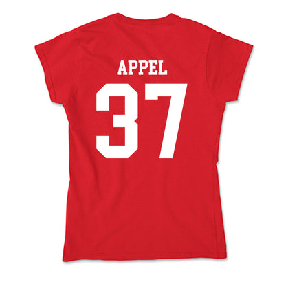 Bradley - NCAA Baseball : Brady Appel - Soft Style Women’s T-Shirt-1