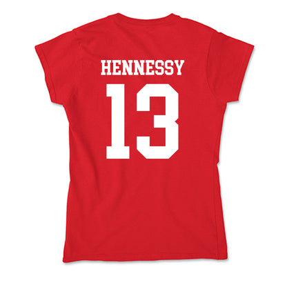 Bradley - NCAA Men's Basketball : Sam Hennessy - Soft Style Women’s T-Shirt-1