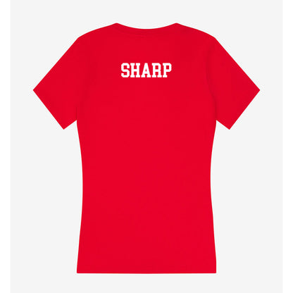 Bradley - NCAA Women's Tennis : Amber Sharp - Women's V-Neck T-Shirt-1