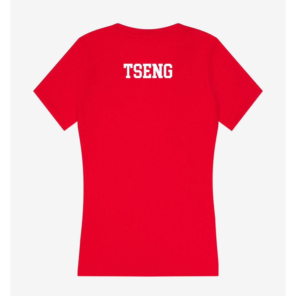 Bradley - NCAA Women's Tennis : Ruby Tseng - Women's V-Neck T-Shirt-1