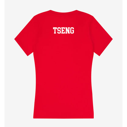 Bradley - NCAA Women's Tennis : Ruby Tseng - Women's V-Neck T-Shirt-1