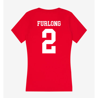 Bradley - NCAA Women's Volleyball : Gracie Furlong - Women's V-Neck T-Shirt-1