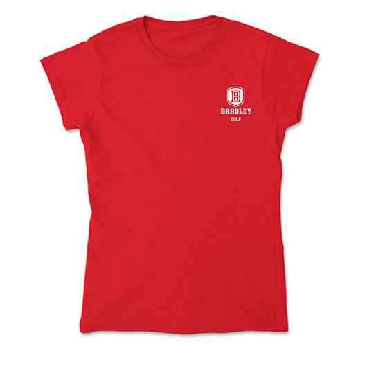 Bradley - NCAA Men's Golf : Tanner Leonard - Soft Style Women’s T-Shirt-0