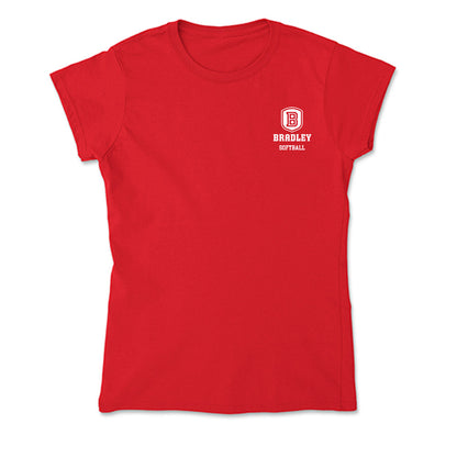 Bradley - NCAA Softball : Hailey Webb - Soft Style Women’s T-Shirt-0