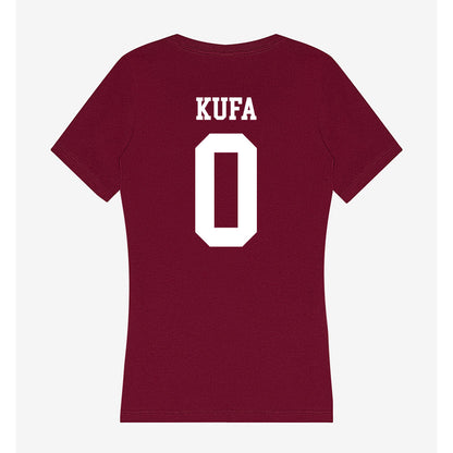 SIU Carbondale - NCAA Baseball : Henry Kufa - Women's V-Neck T-Shirt-1