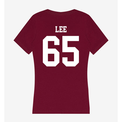 SIU Carbondale - NCAA Football : Owen Lee - Women's V-Neck T-Shirt-1