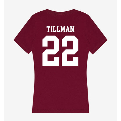 SIU Carbondale - NCAA Football : Joshua Tillman - Women's V-Neck T-Shirt-1