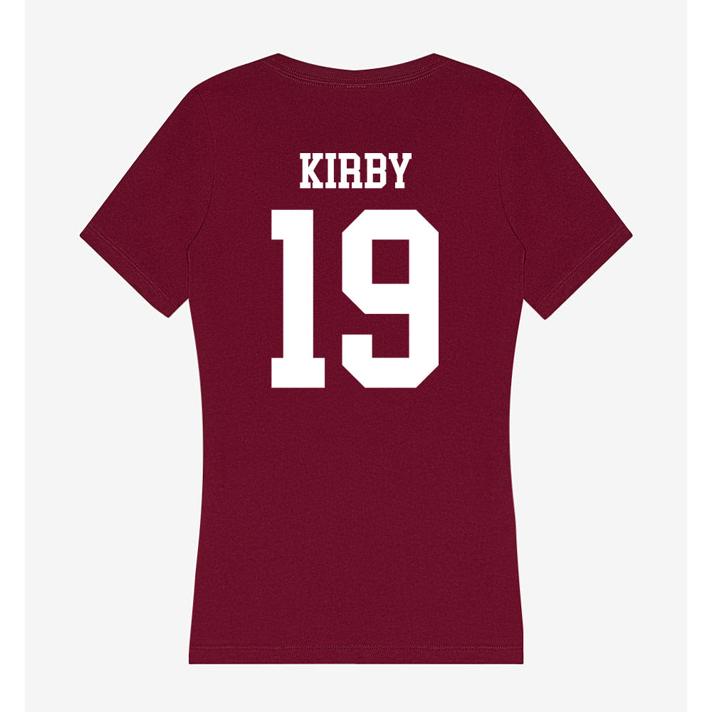 SIU Carbondale - NCAA Baseball : Jace Kirby - Women's V-Neck T-Shirt-1