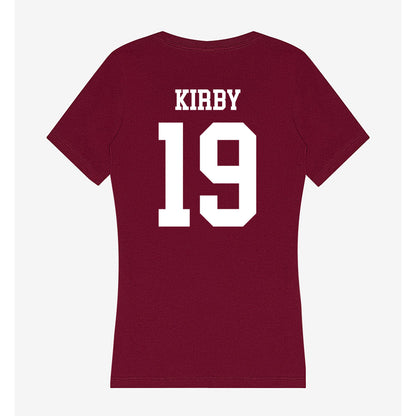 SIU Carbondale - NCAA Baseball : Jace Kirby - Women's V-Neck T-Shirt-1