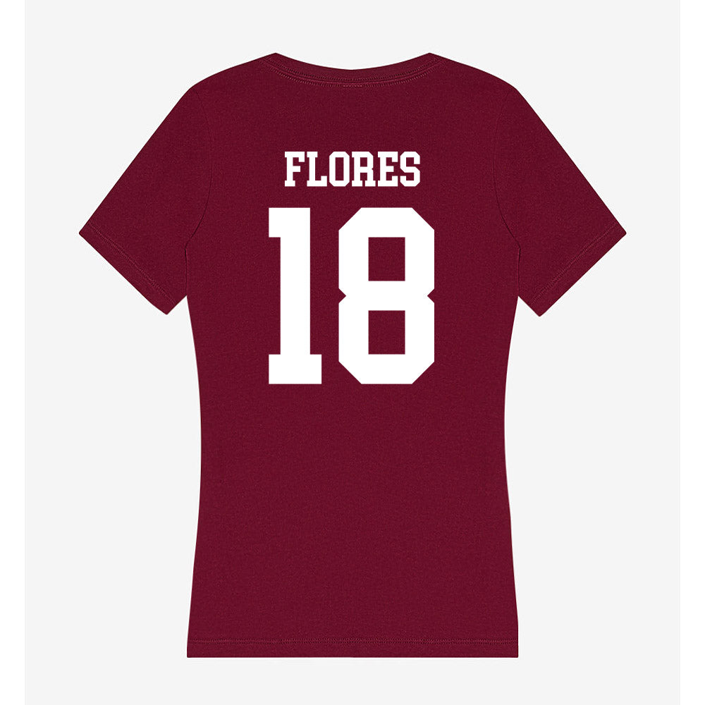 SIU Carbondale - NCAA Baseball : Jaden Flores - Women's V-Neck T-Shirt-1