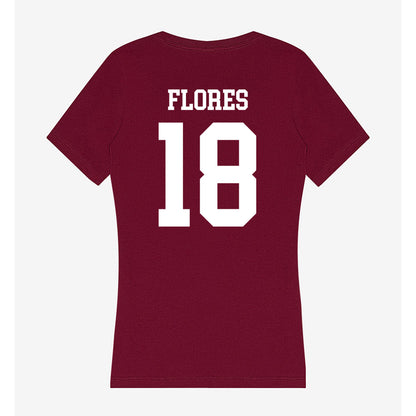 SIU Carbondale - NCAA Baseball : Jaden Flores - Women's V-Neck T-Shirt-1