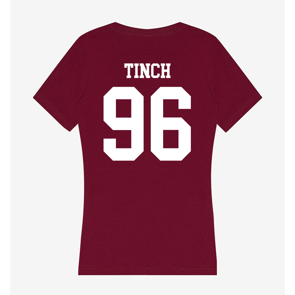 SIU Carbondale - NCAA Football : Gavin Tinch - Women's V-Neck T-Shirt-1