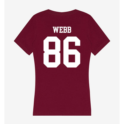 SIU Carbondale - NCAA Football : Jack Webb - Women's V-Neck T-Shirt-1