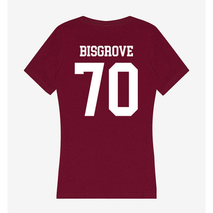 SIU Carbondale - NCAA Football : Brendan Bisgrove - Women's V-Neck T-Shirt-1