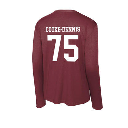 SIU Carbondale - NCAA Football : Tristan Cooke-Dennis - Activewear Long Sleeve T-Shirt-1