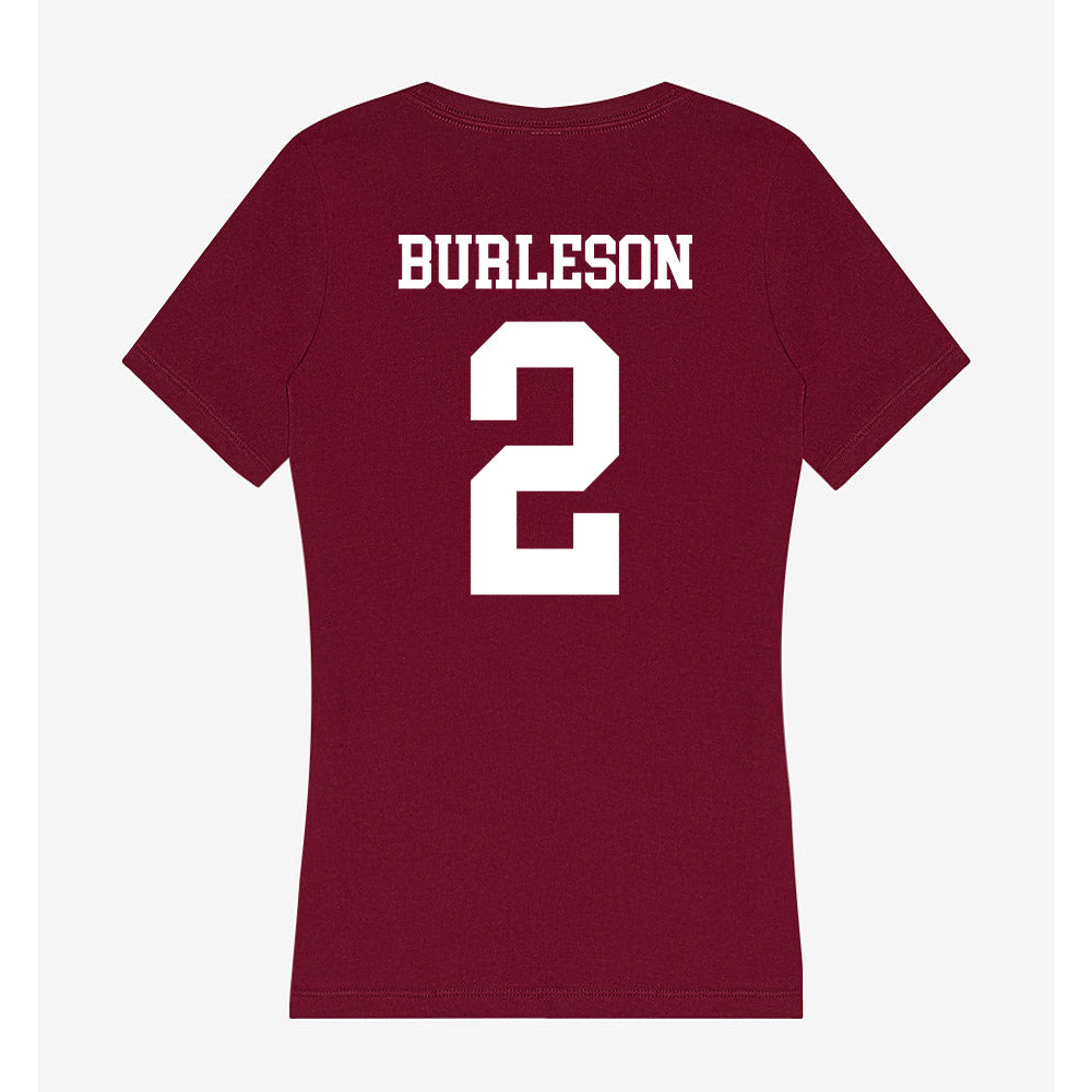 SIU Carbondale - NCAA Women's Soccer : Avery Burleson - Women's V-Neck T-Shirt-1