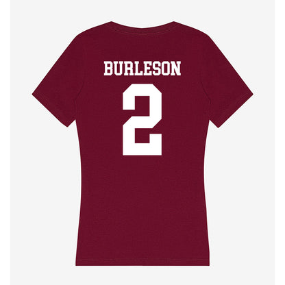 SIU Carbondale - NCAA Women's Soccer : Avery Burleson - Women's V-Neck T-Shirt-1