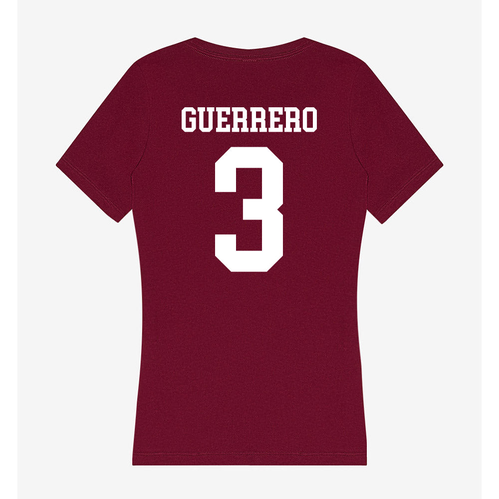 SIU Carbondale - NCAA Baseball : Julio Guerrero - Women's V-Neck T-Shirt-1