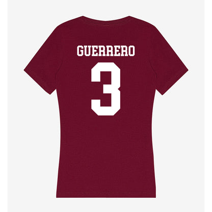 SIU Carbondale - NCAA Baseball : Julio Guerrero - Women's V-Neck T-Shirt-1