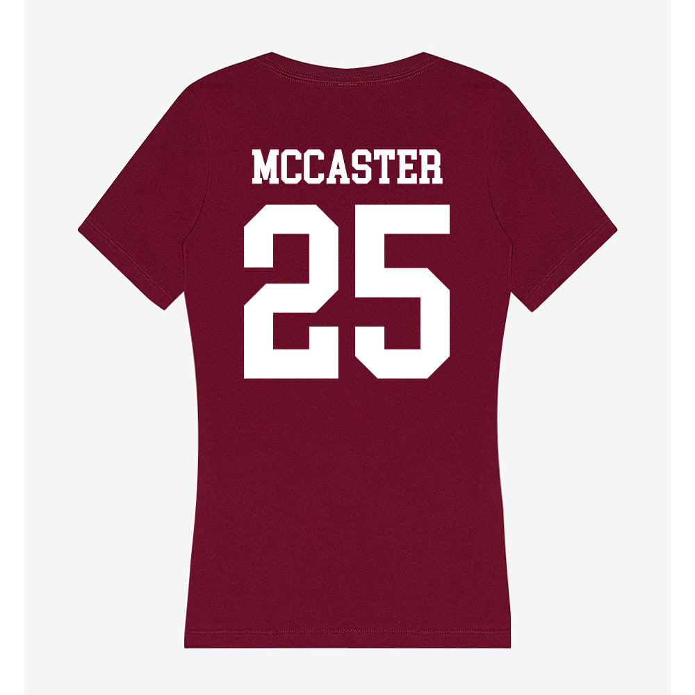 SIU Carbondale - NCAA Football : Jayden McCaster - Women's V-Neck T-Shirt-1