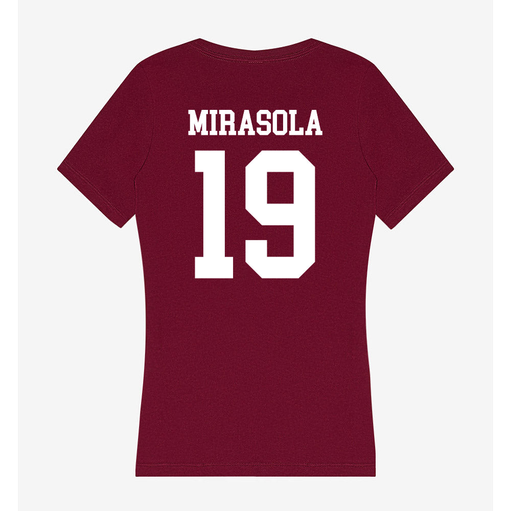 SIU Carbondale - NCAA Football : Jc Mirasola - Women's V-Neck T-Shirt-1