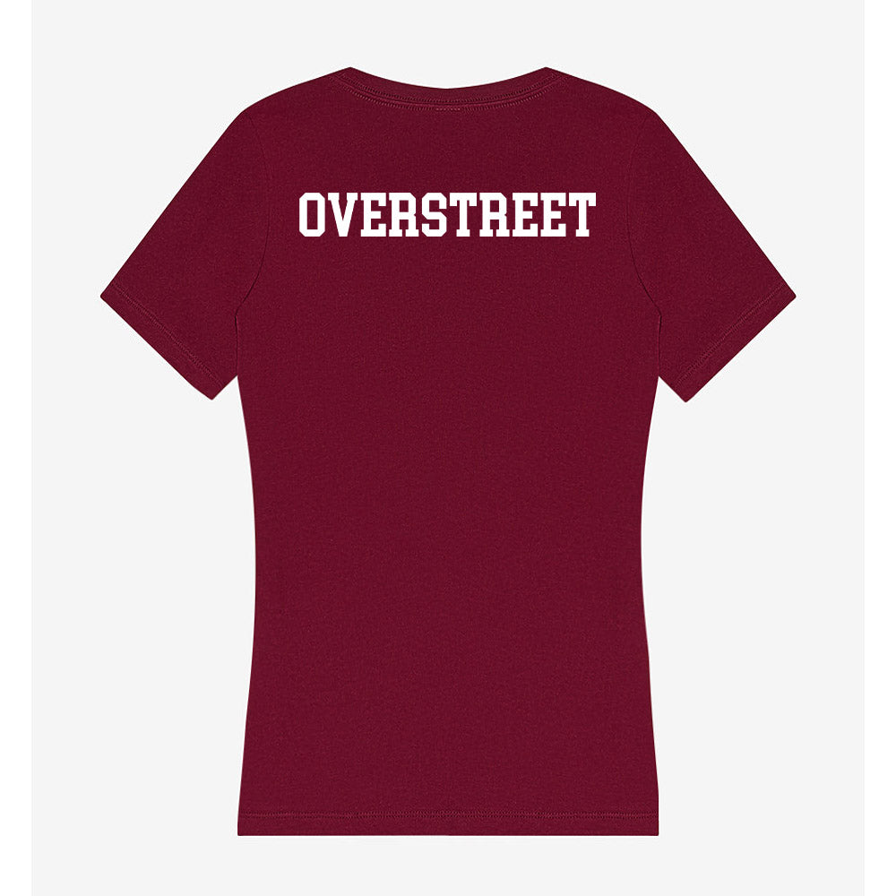 SIU Carbondale - NCAA Men's Track & Field : Zachary Overstreet - Women's V-Neck T-Shirt-1