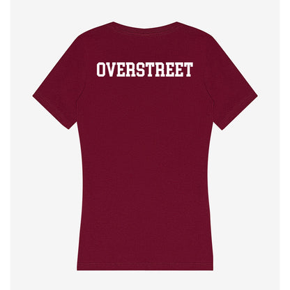 SIU Carbondale - NCAA Men's Track & Field : Zachary Overstreet - Women's V-Neck T-Shirt-1