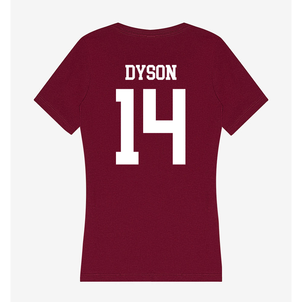 SIU Carbondale - NCAA Football : Traivon Dyson - Women's V-Neck T-Shirt-1
