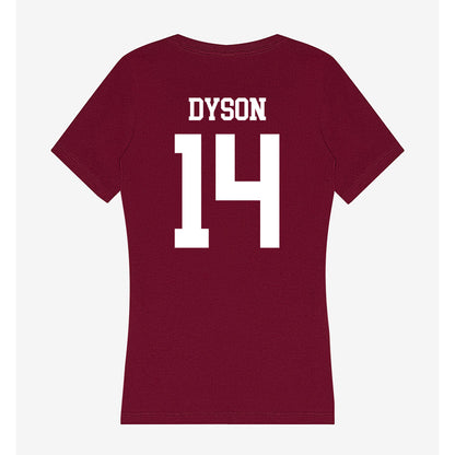 SIU Carbondale - NCAA Football : Traivon Dyson - Women's V-Neck T-Shirt-1