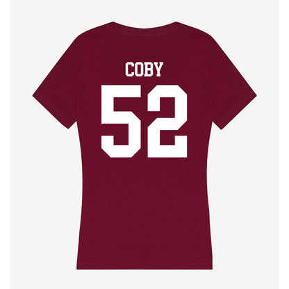 SIU Carbondale - NCAA Football : Ryan Coby - Women's V-Neck T-Shirt-1