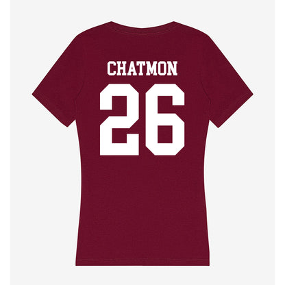 SIU Carbondale - NCAA Football : Quade Chatmon - Women's V-Neck T-Shirt-1