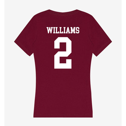 SIU Carbondale - NCAA Softball : Emily Williams - Women's V-Neck T-Shirt-1