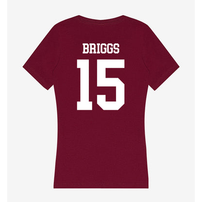 SIU Carbondale - NCAA Women's Soccer : Josie Briggs - Women's V-Neck T-Shirt-1