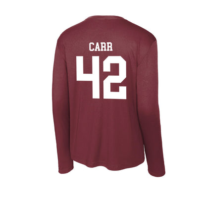 SIU Carbondale - NCAA Football : Patrick Carr - Activewear Long Sleeve T-Shirt-1