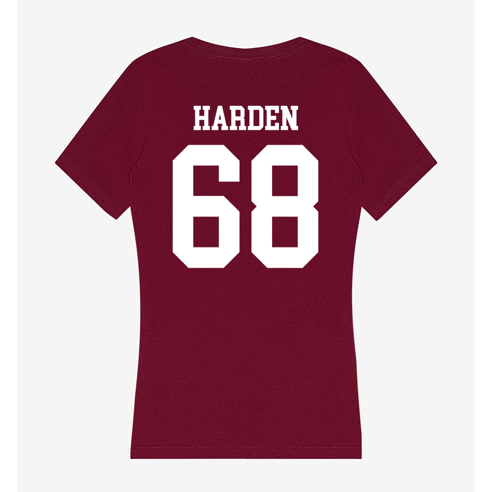 SIU Carbondale - NCAA Football : Derek Harden - Women's V-Neck T-Shirt-1