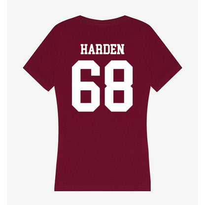 SIU Carbondale - NCAA Football : Derek Harden - Women's V-Neck T-Shirt-1