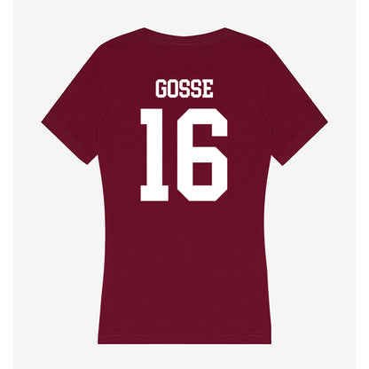 SIU Carbondale - NCAA Women's Soccer : Brooke Gosse - Women's V-Neck T-Shirt-1