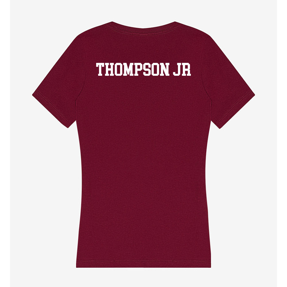 SIU Carbondale - NCAA Men's Track & Field : Monroe Thompson Jr - Women's V-Neck T-Shirt-1