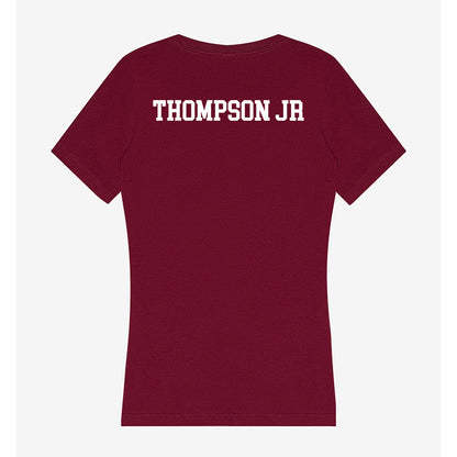 SIU Carbondale - NCAA Men's Track & Field : Monroe Thompson Jr - Women's V-Neck T-Shirt-1