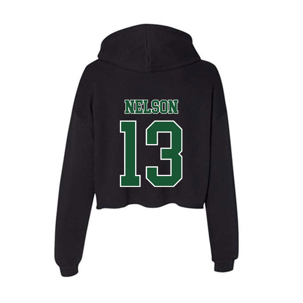 SELU - NCAA Football : Conner Nelson - Women's Crop Fleece Hoodie-1