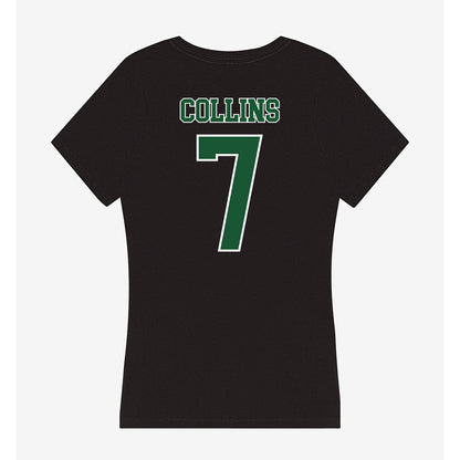 SLU - NCAA Women's Basketball : Aliyah Collins - Women's V-Neck T-Shirt-1