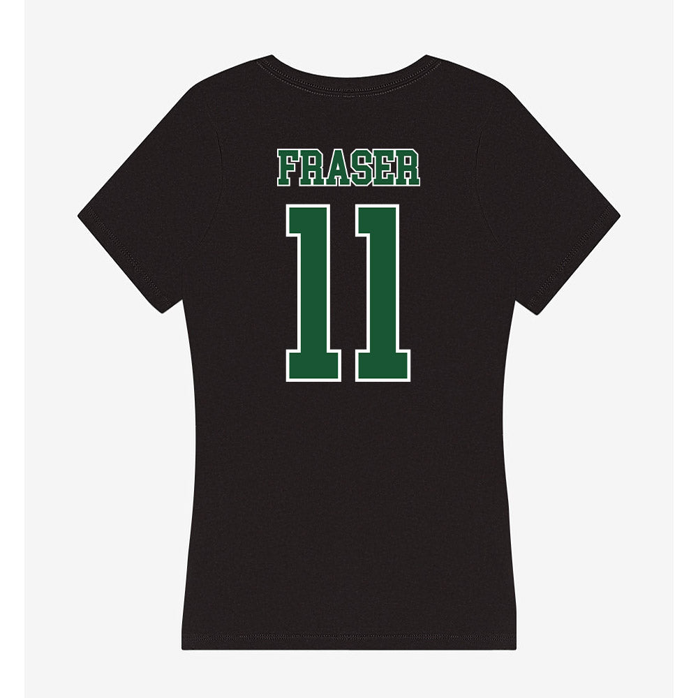 SLU - NCAA Football : CJ Fraser - Women's V-Neck T-Shirt-1