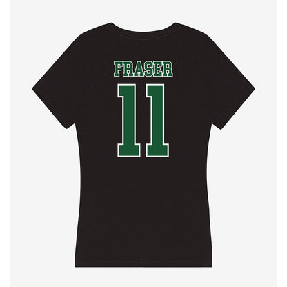 SLU - NCAA Football : CJ Fraser - Women's V-Neck T-Shirt-1