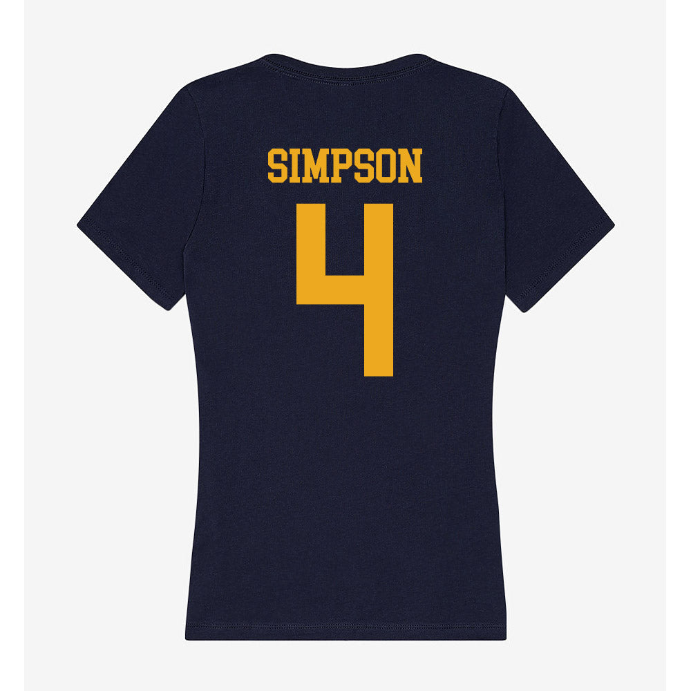ETAMU - NCAA Football : Micah Simpson - Classic Shersey Women's V-Neck T-Shirt-1