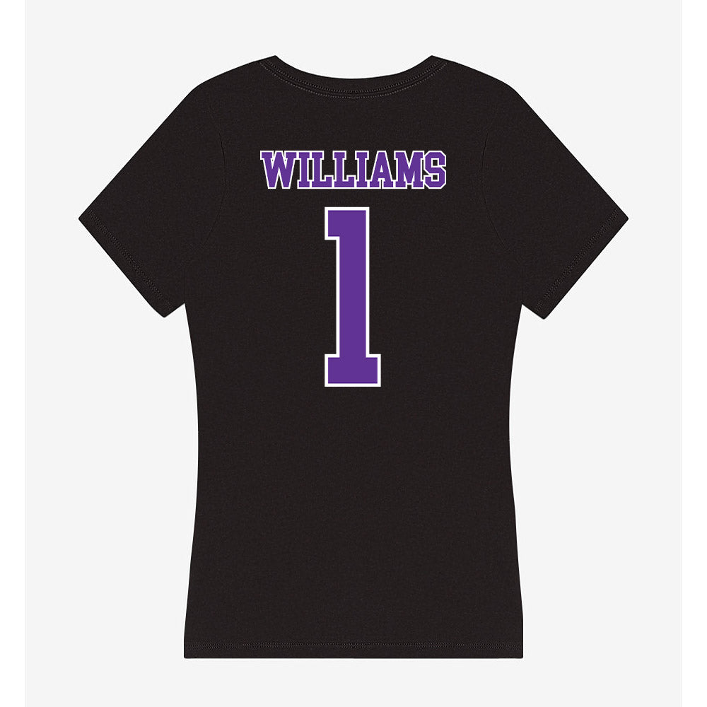 Northwestern State - NCAA Football : Christian Williams - Women's V-Neck T-Shirt-1