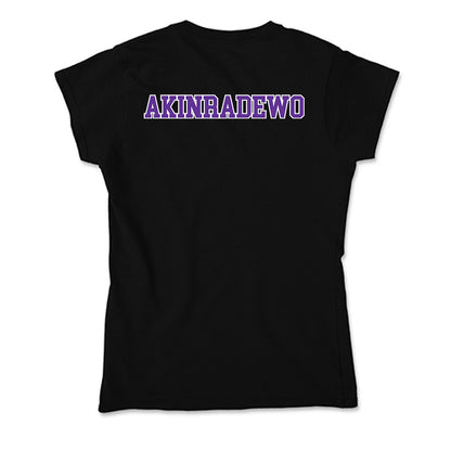 Northwestern State - NCAA Men's Track & Field : Dan Akinradewo - Soft Style Women’s T-Shirt-1