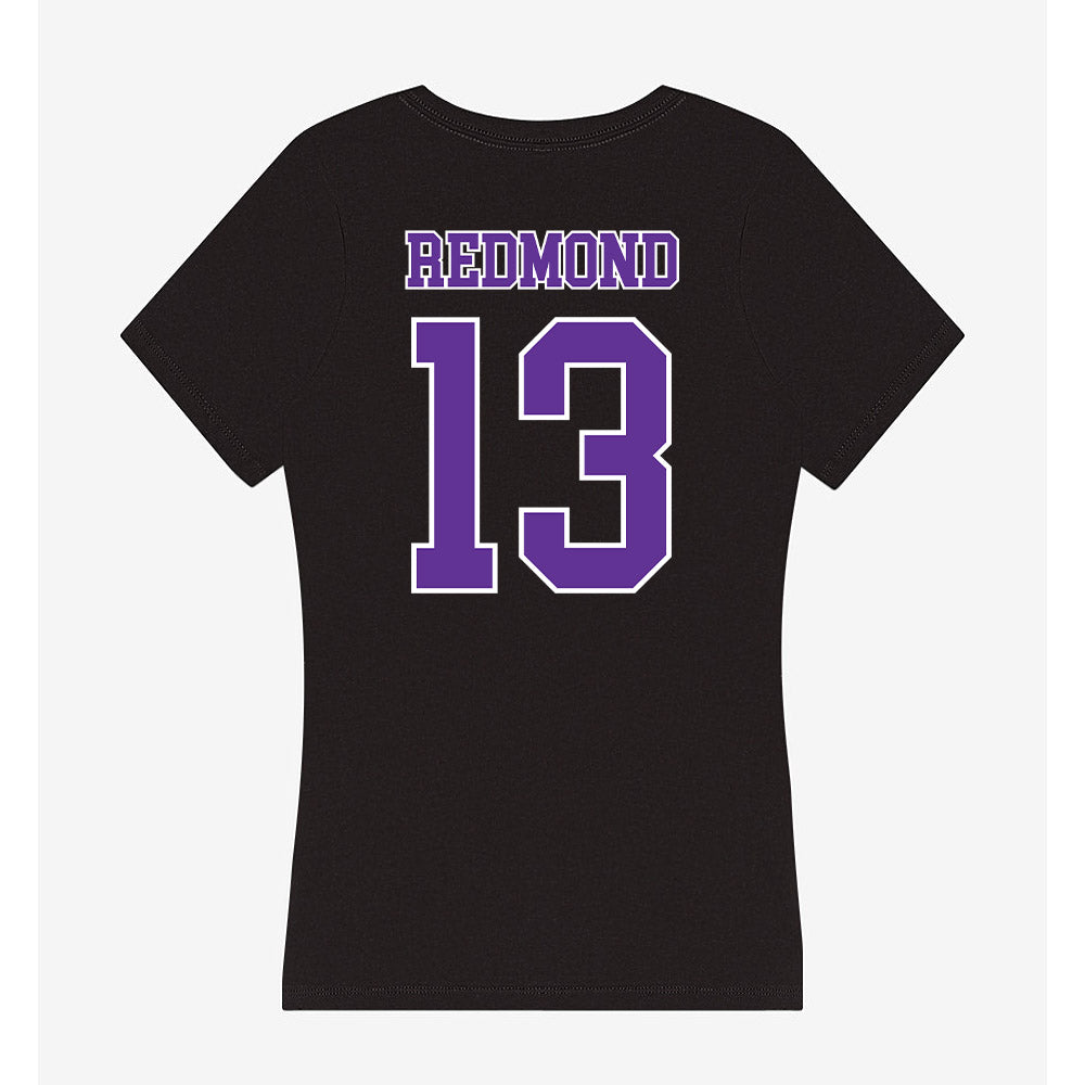Northwestern State - NCAA Men's Basketball : Justin Redmond - Women's V-Neck T-Shirt-1